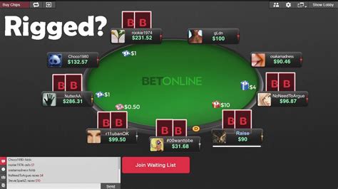 betonline poker rigged